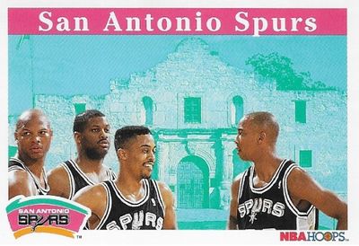 San Antonio Spurs / 1992-93 Team Card / Hoops #289