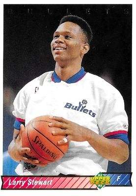 Stewart, Larry / 1992-93 Washington Bullets / Upper Deck #226
