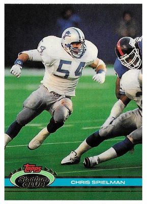 Spielman, Chris / 1991 Detroit Lions / Stadium Club #298
