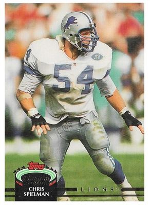 Spielman, Chris / 1992 Detroit Lions / Stadium Club #175