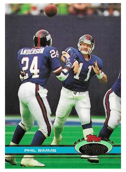 Simms, Phil / 1991 New York Giants / Stadium Club #140