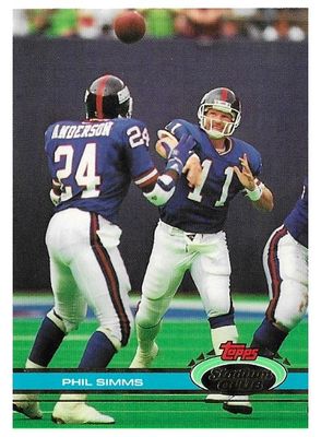 Simms, Phil / 1991 New York Giants / Stadium Club #140