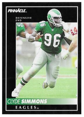Simmons, Clyde / 1992 Philadelphia Eagles / Pinnacle #39