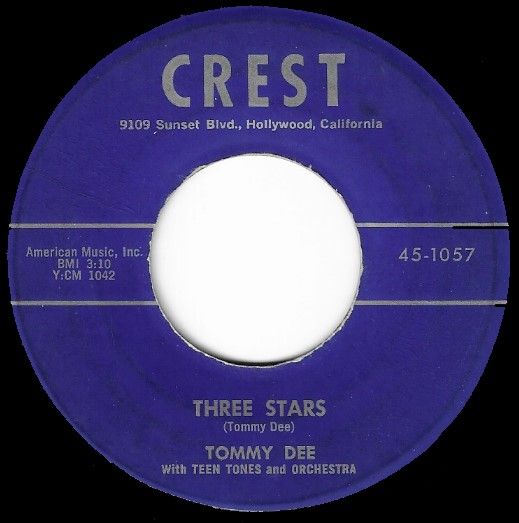 Dee, Tommy / Three Stars / Crest 45-1057