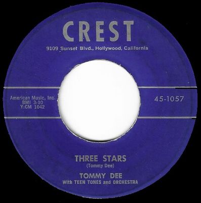Dee, Tommy / Three Stars / Crest 45-1057