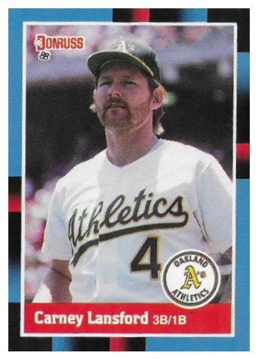 Lansford, Carney / 1988 Oakland Athletics / Donruss #178
