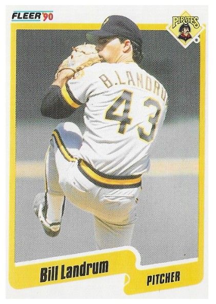 Landrum, Bill / 1990 Pittsburgh Pirates / Fleer #472
