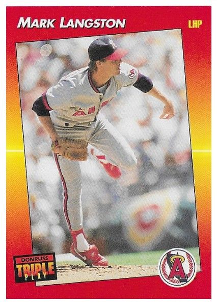 Langston, Mark / 1992 California Angels / Triple Play #36