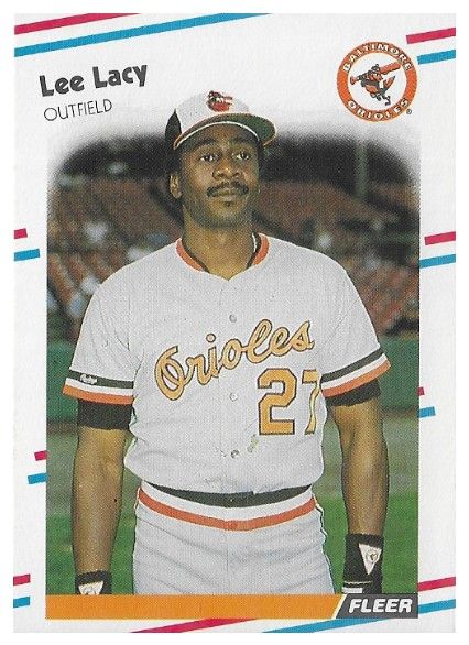 Lacy, Lee / 1988 Baltimore Orioles / Fleer #565