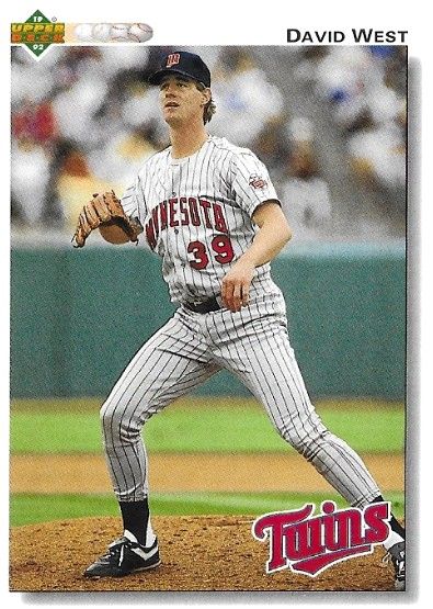 West, David / 1992 Minnesota Twins / Upper Deck #548