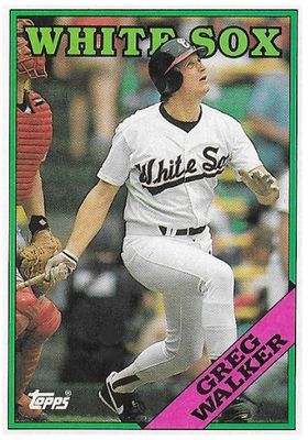 Walker, Greg / 1988 Chicago White Sox / Topps #764