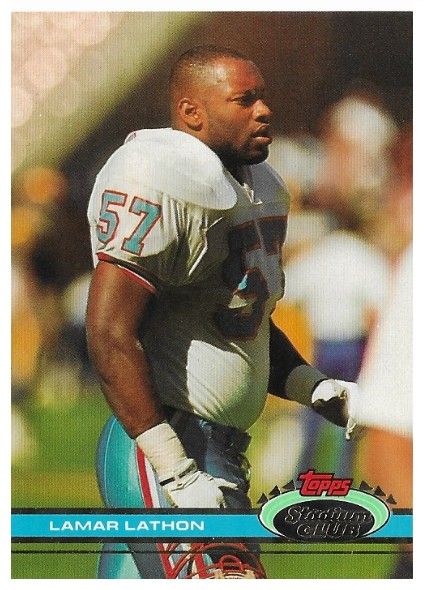 Lathon, Lamar / 1991 Houston Oilers / Stadium Club #111