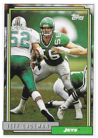 Lageman, Jeff / 1992 New York Jets / Topps #240