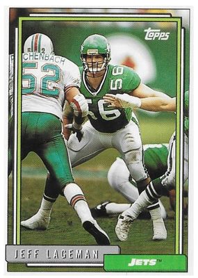 Lageman, Jeff / 1992 New York Jets / Topps #240