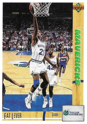 Lever, Fat / 1991-92 Dallas Mavericks / Upper Deck #157
