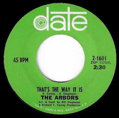 Arbors, The / That's the Way It Is / Date 2-1601