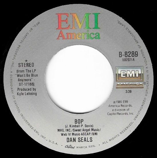 Seals, Dan / Bop / EMI America B-8289