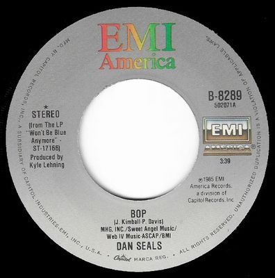 Seals, Dan / Bop / EMI America B-8289