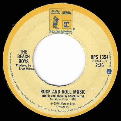 Beach Boys, The / Rock and Roll Music / Brother-Reprise RPS 1354