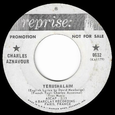 Aznavour, Charles / Yerushalaim / Reprise 0632