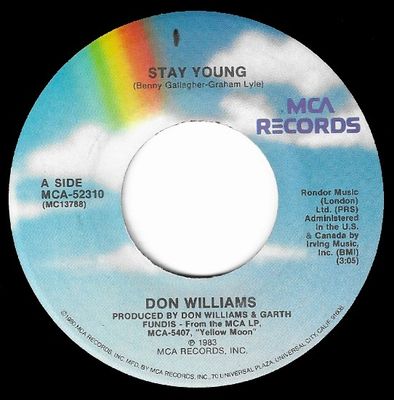 Williams, Don / Stay Young / MCA Records MCA-52310
