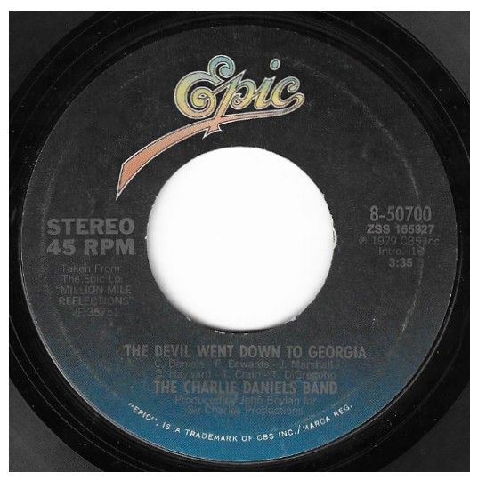 Daniels, Charlie (Band) / The Devil Went Down to Georgia / Epic 8-50700