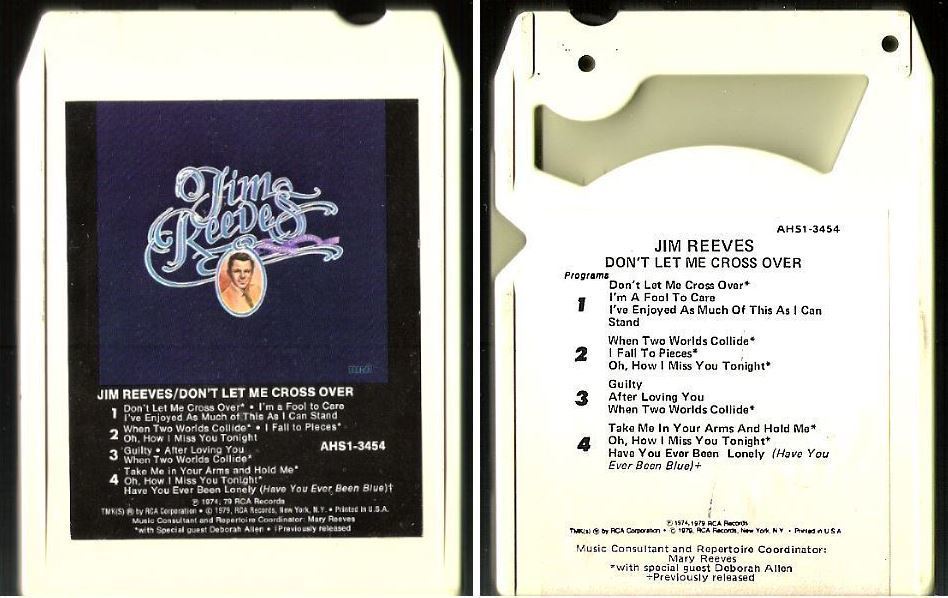 Reeves, Jim / Don't Let Me Cross Over (1979) / RCA AHS1-3454