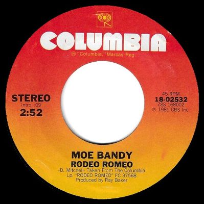 Bandy, Moe / Rodeo Romeo / Columbia 18-02532