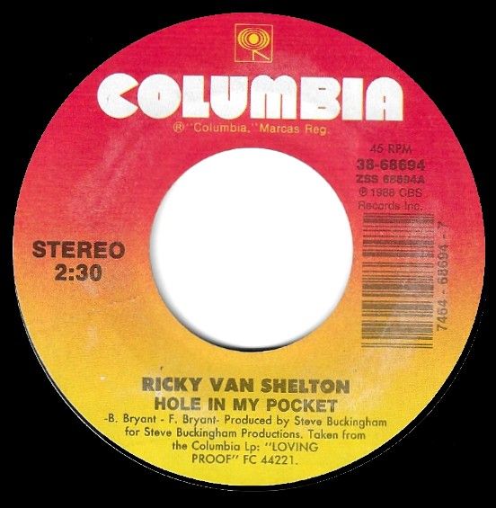 Van Shelton, Ricky / Hole in My Pocket / Columbia 38-68694