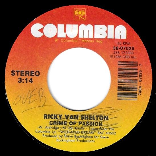 Van Shelton, Ricky / Crime of Passion / Columbia 38-07025