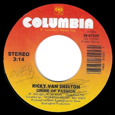 Van Shelton, Ricky / Crime of Passion / Columbia 38-07025