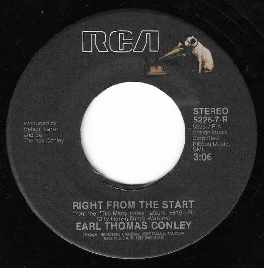 Conley, Earl Thomas / Right From the Start / RCA 5226-7-R