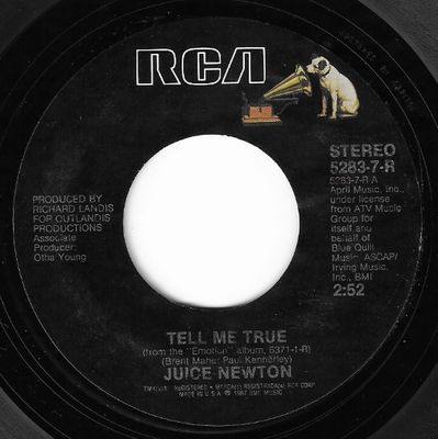 Newton, Juice / Tell Me True / RCA 5283-7-R