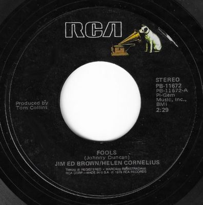 Brown, Jim Ed (+ Helen Cornelius) / Fools / RCA PB-11672