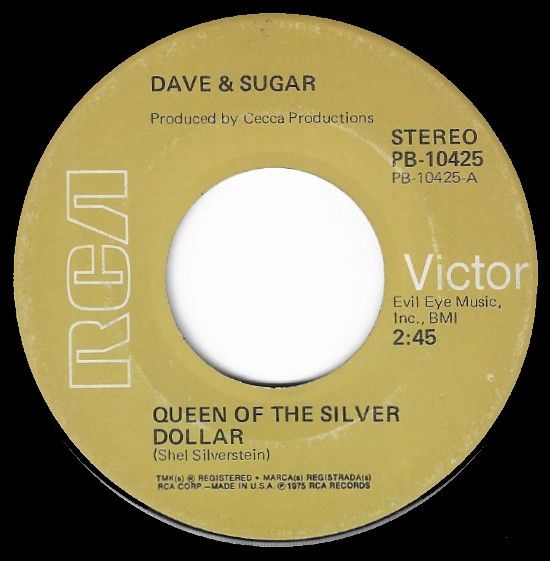 Dave + Sugar / Queen of the Silver Dollar / RCA Victor PB-10425