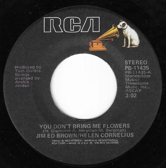 Brown, Jim Ed (+ Helen Cornelius) / You Don't Bring Me Flowers / RCA PB-11435
