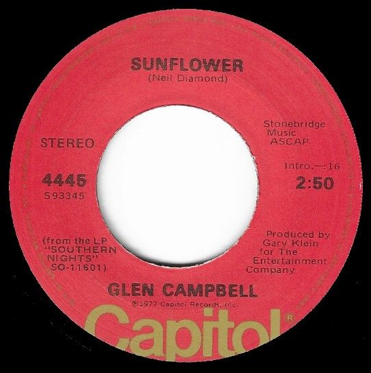 Campbell, Glen / Sunflower / Capitol 4445
