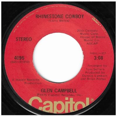 Campbell, Glen / Rhinestone Cowboy / Capitol 4095