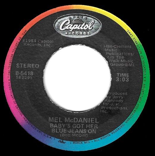 McDaniel, Mel / Baby's Got Her Blue Jeans On / Capitol B-5418