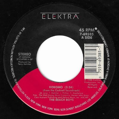 Beach Boys, The / Kokomo / Elektra 7-69385