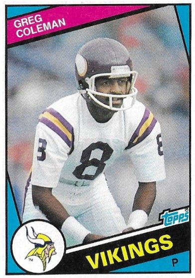 Coleman, Greg / 1984 Minnesota Vikings / Topps #290