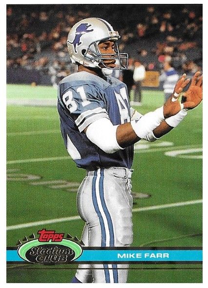 Farr, Mike / 1991 Detroit Lions / Stadium Club #445