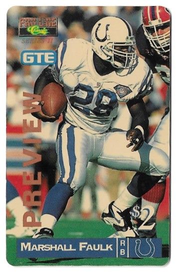 Faulk, Marshall / 1996 Indianapolis Colts / Classic