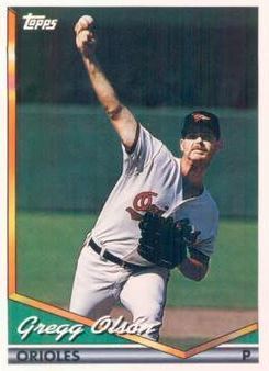 Olson, Gregg / 1994 Baltimore Orioles / Topps #723