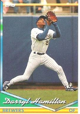 Hamilton, Darryl / 1994 Milwaukee Brewers / Topps #435