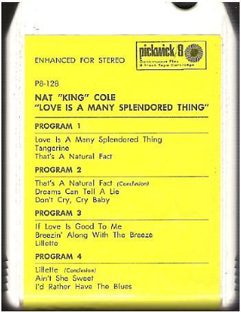 Cole, Nat King / Love Is a Many Splendored Thing / Pickwick P8-128