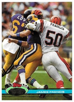 Francis, James / 1991 Cincinnati Bengals / Stadium Club #443
