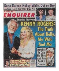 Parton, Dolly / National Enquirer Cover Photo / with Kenny Rogers