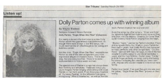 Parton, Dolly / Eagle When She Flies / 1991