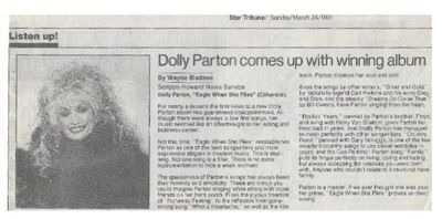 Parton, Dolly / Eagle When She Flies / 1991